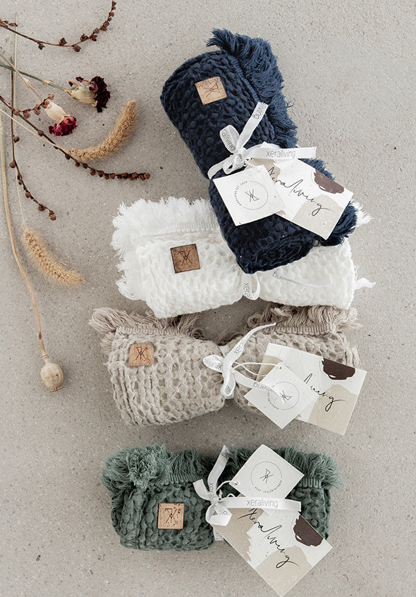 BEDA pellavavohvelipyyhe 44 x 80 cm