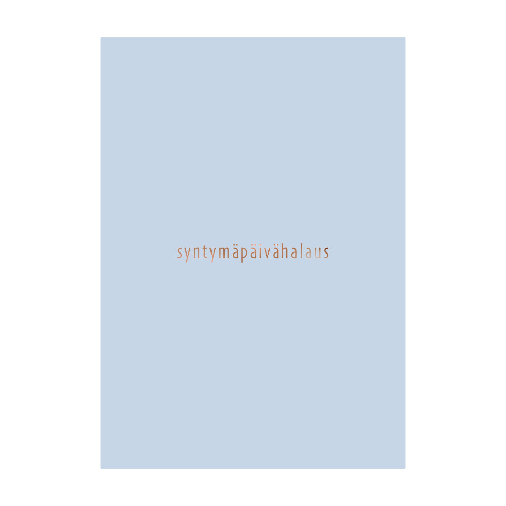 SYNTYMÄPÄIVÄHALAUS postikortti